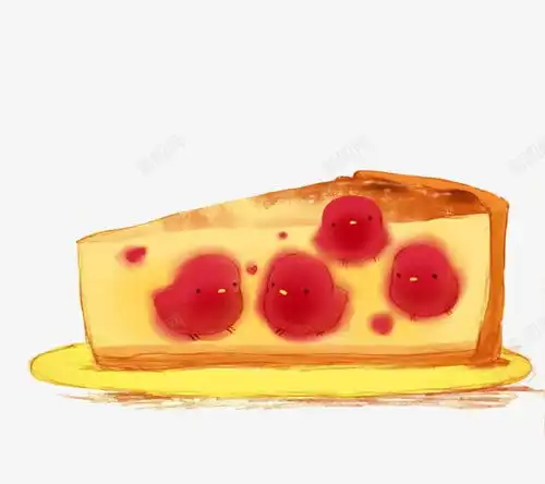蛋糕馅小鸡食物元素免抠png设计图片免费下载页面网页平面电商创意素材手绘面包素材
