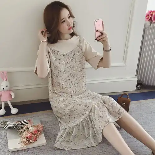 安静而美好的淑女范连衣裙,清新自然
