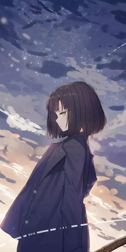 二次元动漫女生全屏壁纸
