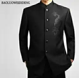 小伙穿中山装怎么样
