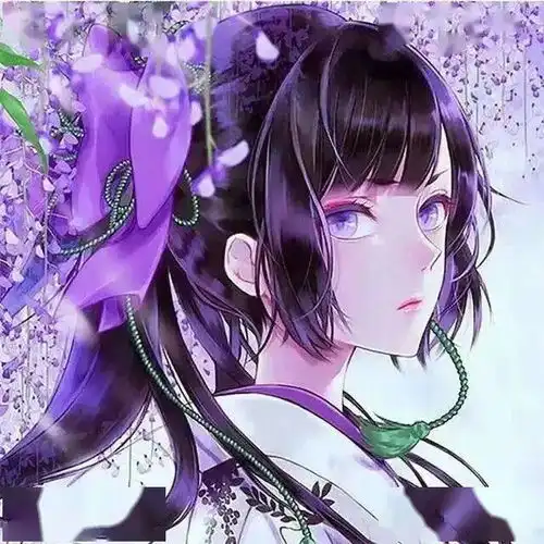 马克笔手绘蓝色系少女
