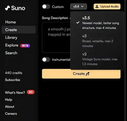 刚刚,音乐界沸腾了ai工具suno5分钟一键生成完整的音乐
