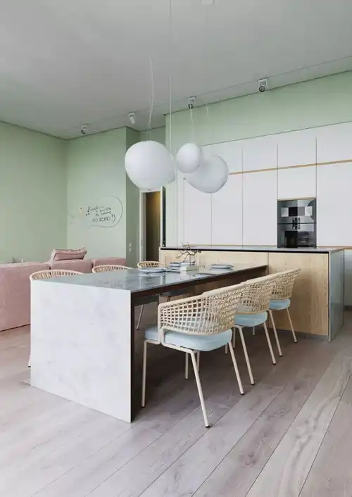 高颜值的薄荷绿,简约风的家真美
