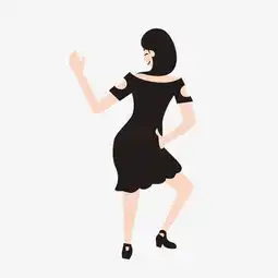 穿着黑衣服的少女设计图片素材其他格式下载动漫人物大全
