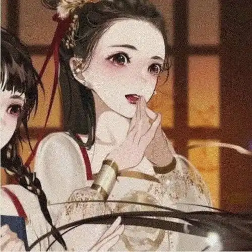 头像动漫卡通三人闺蜜头像
