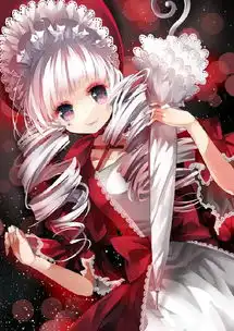 跪求动漫图片齐刘海爱穿红色衣服的女孩
