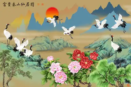 青绿山水春山图
