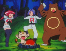 火箭队也有这样开心的时刻,喵喵很棒棒神奇宝贝
