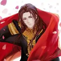 红色古风情侣头像真人唯美红衣古风情侣头像一对两张
