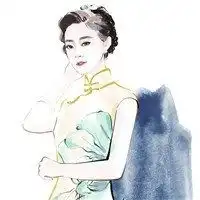 民国旗袍美女卡通头像微信头像图片大全
