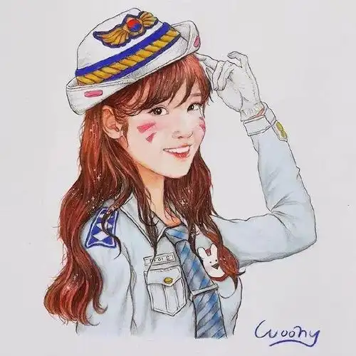 精选适合临摹的彩铅画,彩铅手绘图片唯美人物36张
