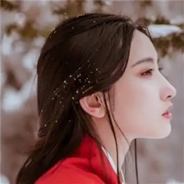 2020真人霸气红衣女生古风头像古风红色衣服美女头像最新
