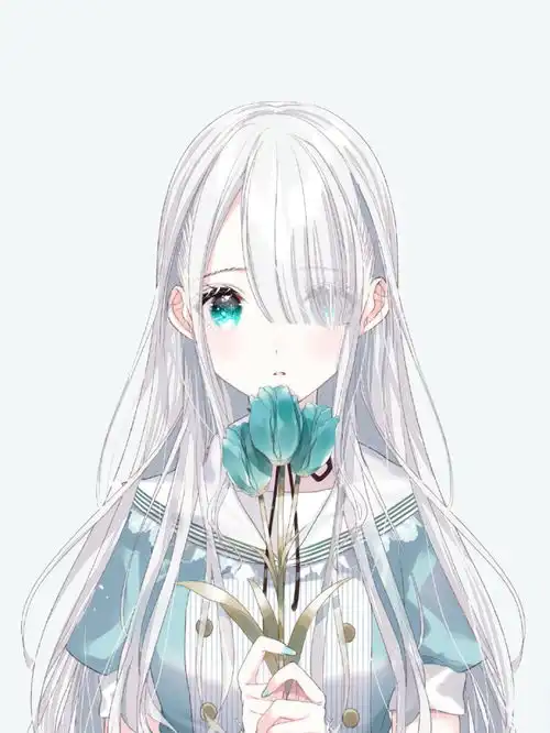 动漫女生头像我喜欢三月的风,四月的雨,不落的太阳和最好的你
