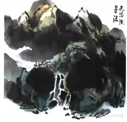 国画基础教程传统山水画设色技法

