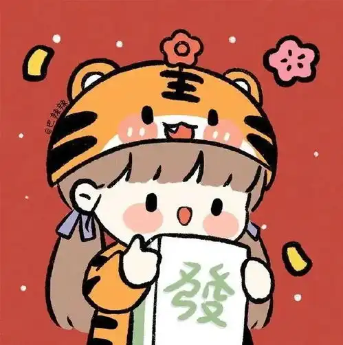 头像虎年大吉,万事顺意
