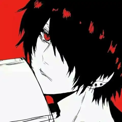 黑暗系血腥头像男生恐怖动漫图片
