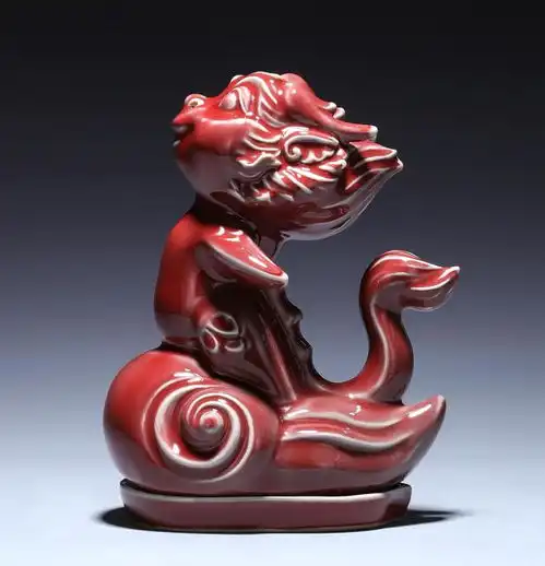 你是我的龙,祝你早飞腾赏龙年钧瓷作品旺旺龘

