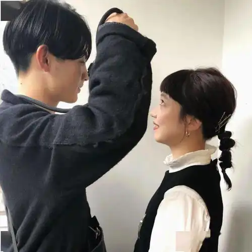 唯美真人情侣头像
