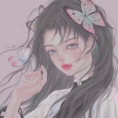 万万岁手绘可爱女生头像
