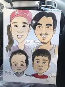 章龄之情人节晒q版全家福甜蜜幸福堪称人生赢家
