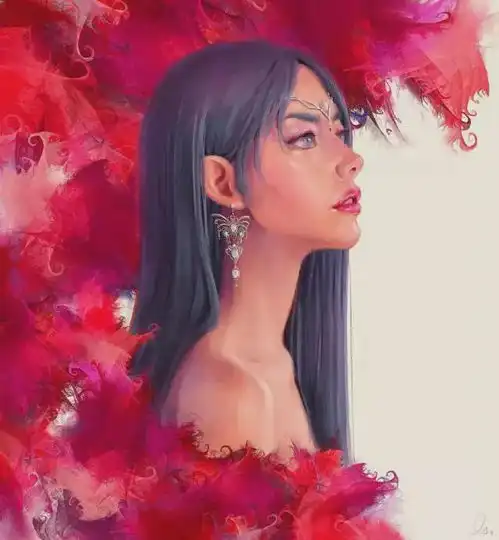 画里的美女个个宛若天仙,勾人魂魄
