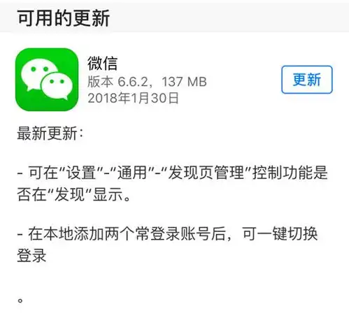 微信ios版v6.6.2更新支持双账号切换功能

