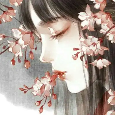 动漫头像女生古风红衣
