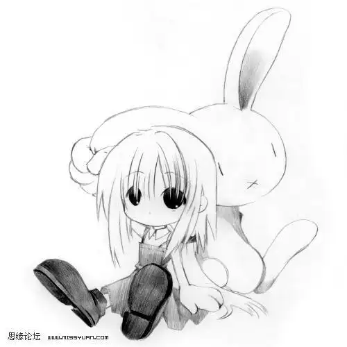谁有漫画版的可爱女生图片

