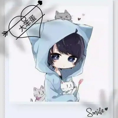 单身贵族头像,卡通男生女生情侣的
