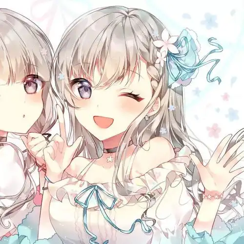 微信头像高清动漫闺蜜头像,团头做一辈子的好闺蜜
