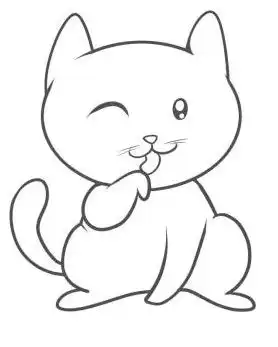 简单的小猫画法怎么画
