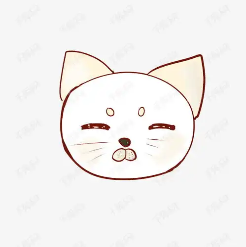 手绘猫头素材图片免费下载千库网
