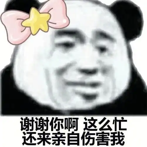搞笑熊猫头怼人表情包
