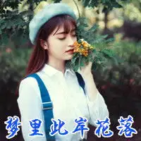 带字的梦里此岸花落的女生头像有吗
