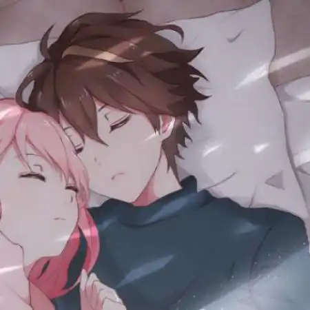 二次元动漫情侣头像一男一女
