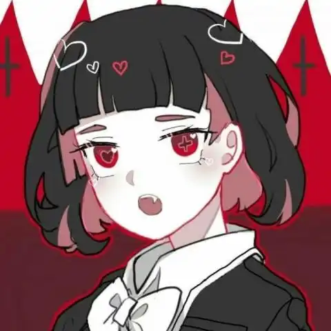 黑暗系动漫情侣头像丧系二次元血腥一对两张
