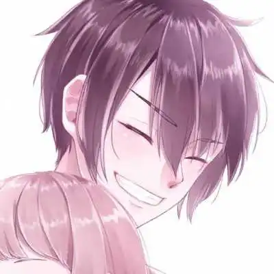 一对两张的甜美拥抱动漫伴侣头像
