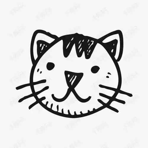 手绘猫头素材图片免费下载高清png千库网图片编号8034655
