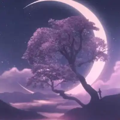 一组唯美卡通风景静物意境插画微信头像我要个性网
