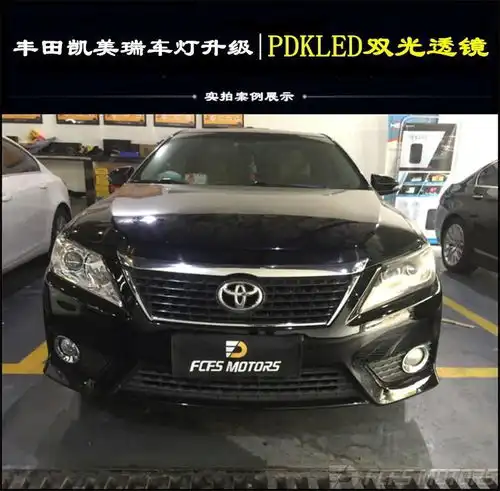 凯美瑞卤素灯升级led内容东莞厚街汀山丰田车灯改装汀山改灯
