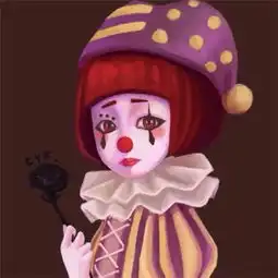 小丑头像半边哭半边笑高清独特超有个性的悲伤小丑头像
