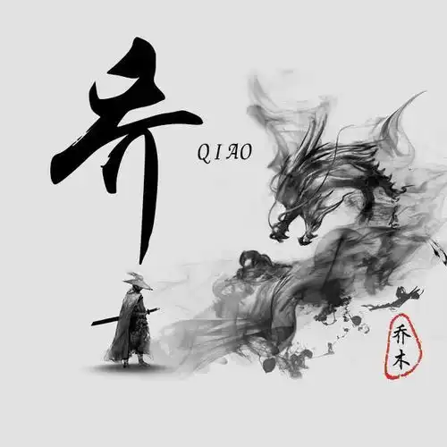 潇洒黑色水墨龙姓氏头像藏头诗头像,古典风大气,喜欢请带走
