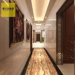 简欧风格过道吊顶装修效果图简欧风格进门鞋柜图片
