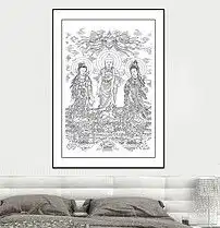 高清大图白描线勾线描西方三圣装饰画图片设计素材模板下载17.08mb其他大全
