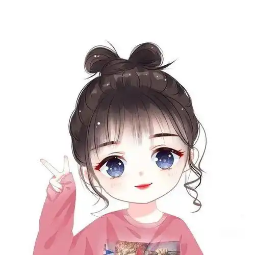 手绘动漫头像世界那么大,人生那么长,遇见你,我就超满足
