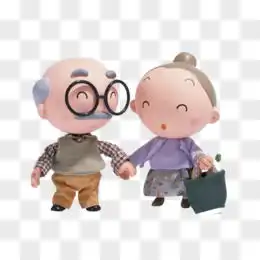 卡通老人图片素材免费卡通老人png设计图片大全图精灵
