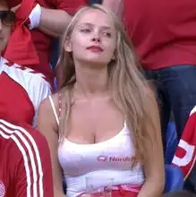 欧洲杯16强性感女球迷pk
