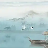 古风山水画微信头像唯美古风唯美简单山水画头像
