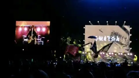 十万嬉皮万能青年旅店2019年野草音乐节
