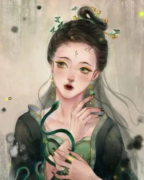 古风插画十二生肖拟人合集
